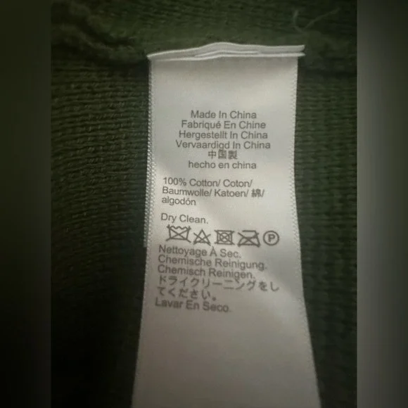 J Crew Women’s Green 100% Cotton Button-Up Cardigan Sweater Size XS - Picture 7 of 8